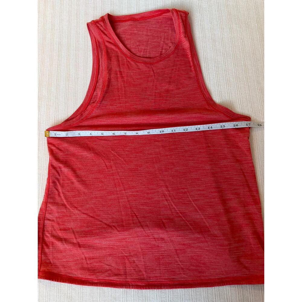 Lululemon Fast As Light Muscle Tank Heathered Red - Picture 2 of 5